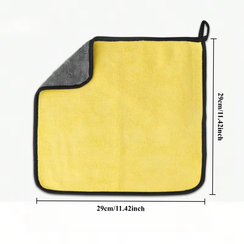 Serviette en microfibre pour lavage de voiture, 30x30cm, 3/5/10 pièces, chiffon de nettoyage et de séchage, pour soins, serviette de lavage de voiture, serviette de cuisine