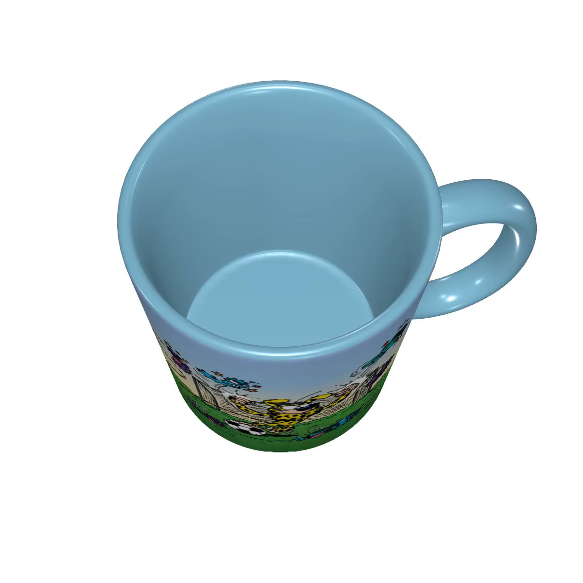 Marsupilami football tasse à café bricolage personnalisé belge Animation Manga céramique lait thé