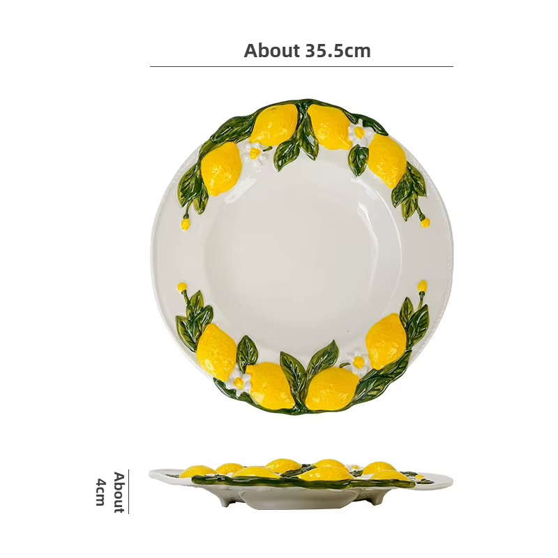 Assiette en céramique personnalisée de Style européen