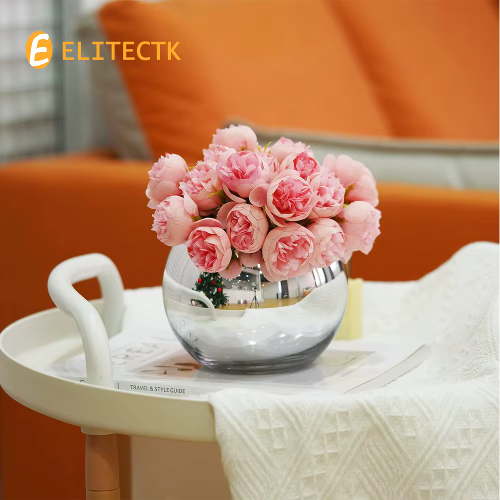 Vases de table esthétiques en verre convexe