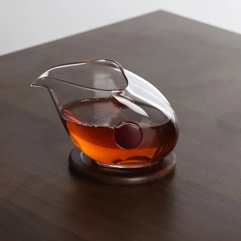 Distributeur de thé en verre à double oreille