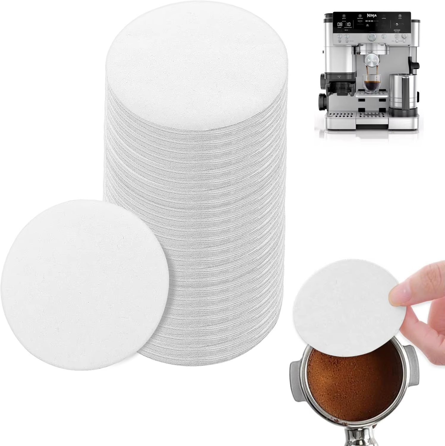 Filtre en papier à café 500 pièces pour Machine à expresso Ninja