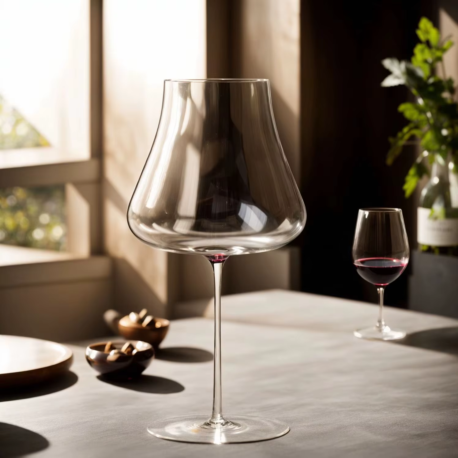 Verres à vin en verre de cristal de grande capacité