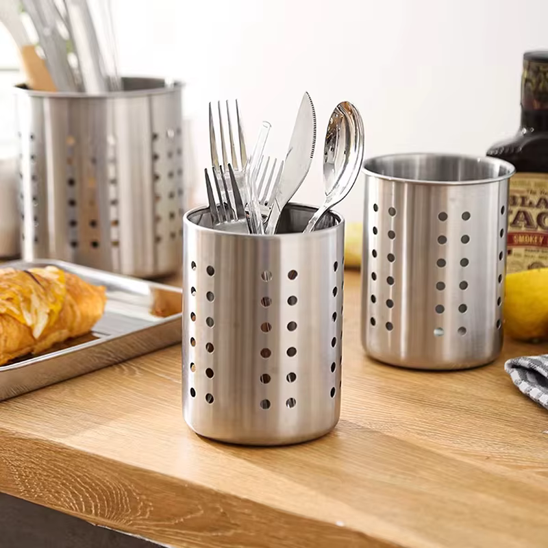 Porte-couverts en acier inoxydable