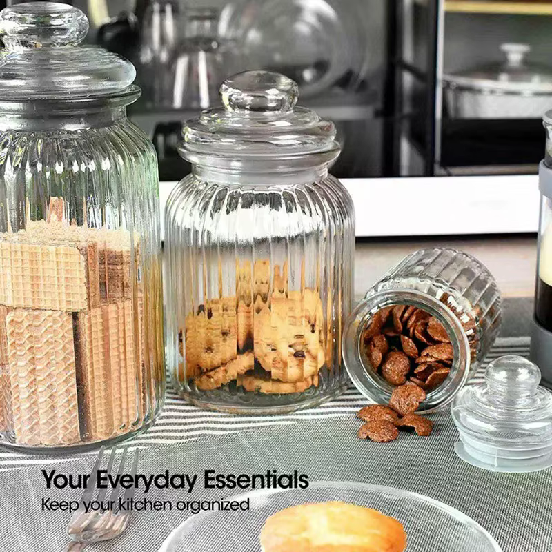 Bocal en verre hermétique pour aliments