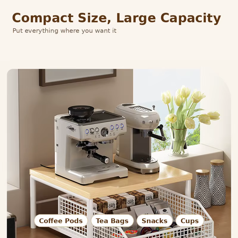 Étagère de rangement pour machine à café