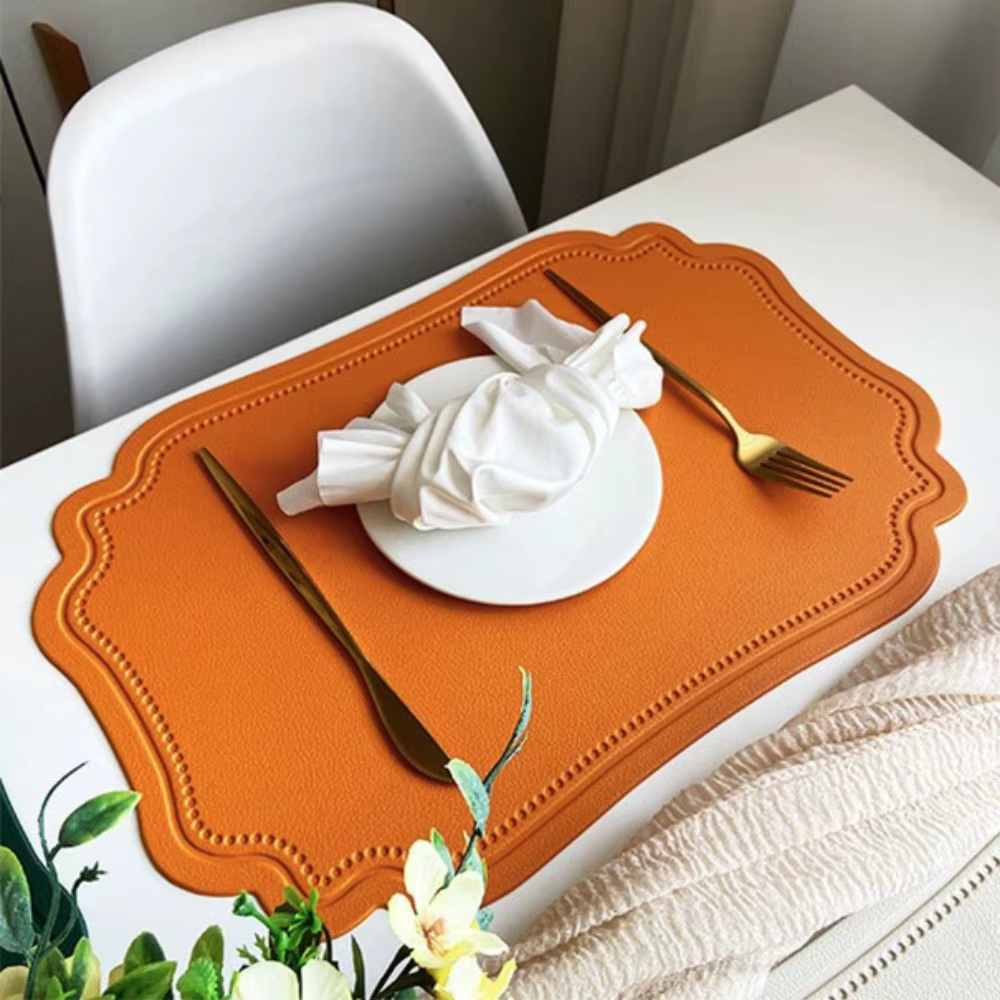Ensemble de 4 dessous-de-plat rétro irréguliers