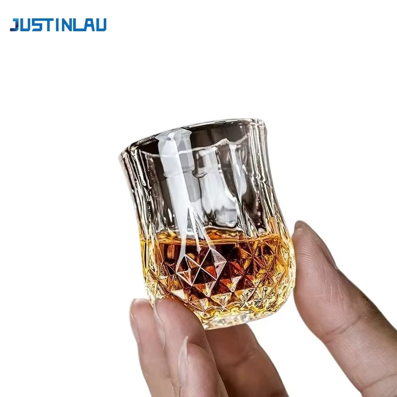 JUSTINLAU 6 pièces/ensemble tasse en verre à whisky rhum Mini