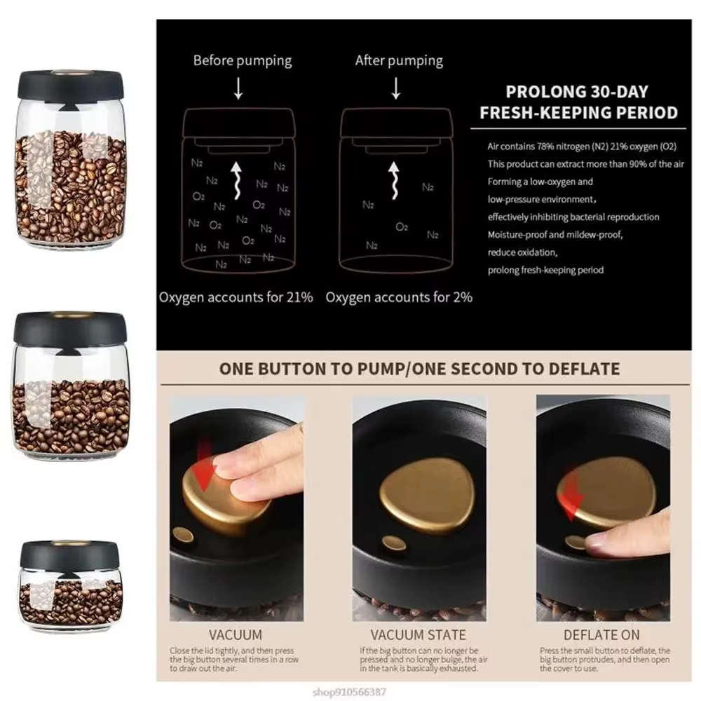 Conteneur de stockage de grains de café