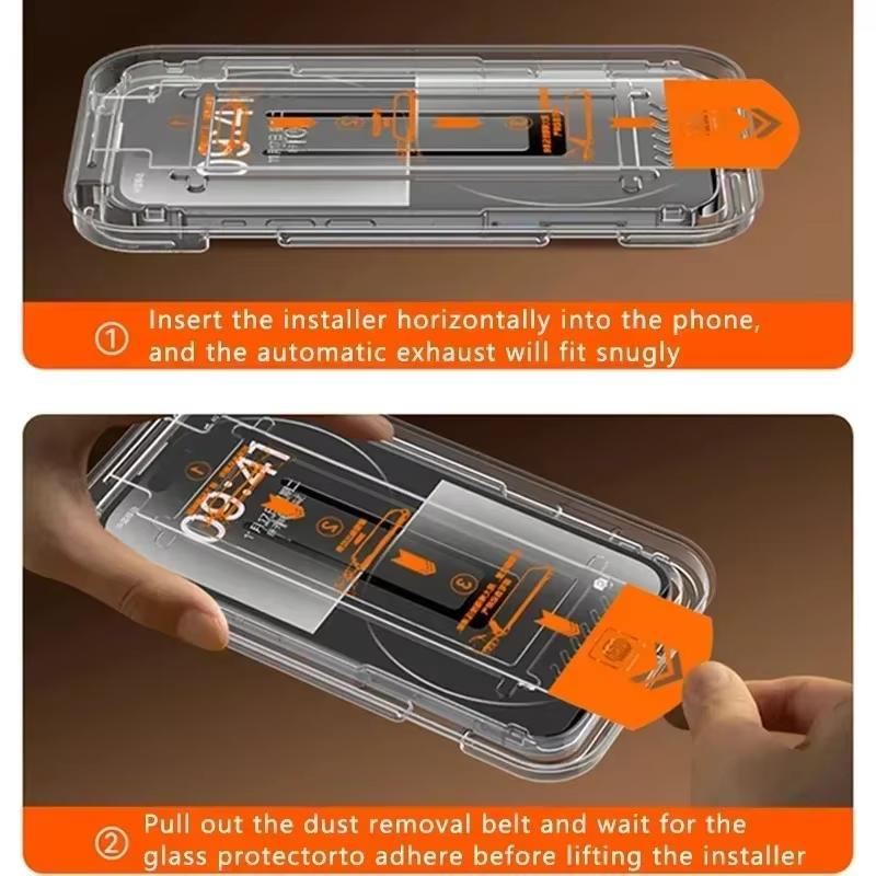 Protecteur d'écran avec couvercle de montage d'alignement, 1-3 pièces, 8K, haut de gamme, pour iPhone 15 14 13 12 11 Pro Max XS MAX 15 16