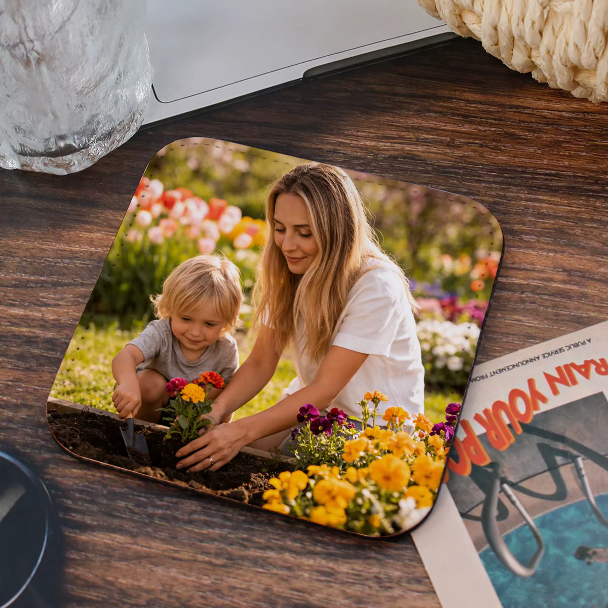 Sous-verre personnalisé avec photo