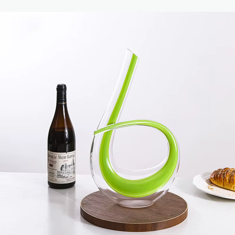 Carafe en verre artistique faite à la main, séparateur de vin, récipient à vin pour bar, dispositif de désaération rapide, pot à vin domestique, accessoires de bar, bouteille de vin