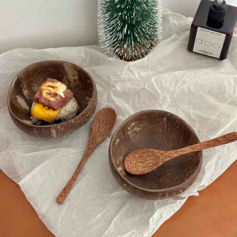 【Peace】Bol en noix de coco naturel