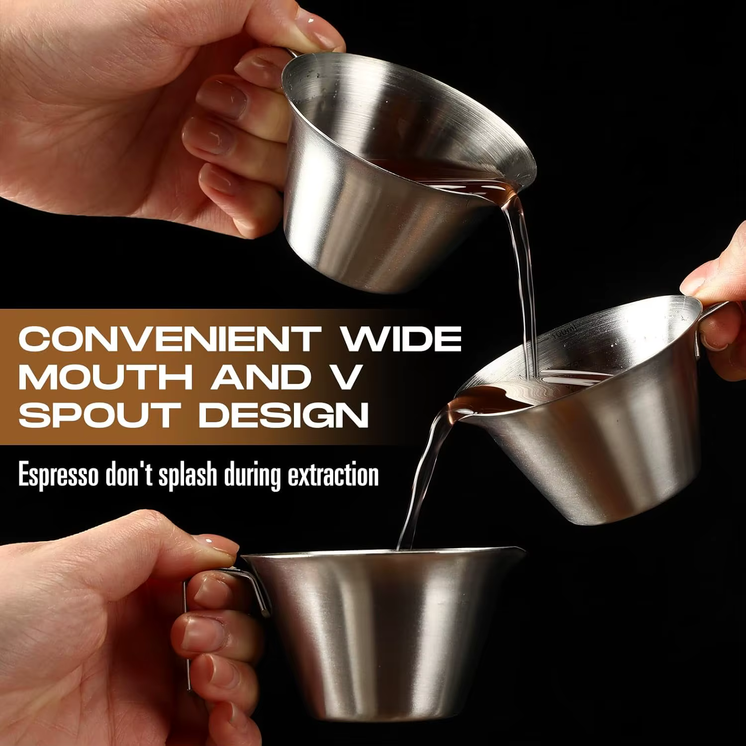 Tasse à expresso en acier inoxydable 304