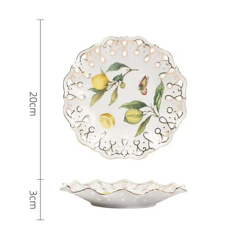 Assiette à manger en céramique de Style européen
