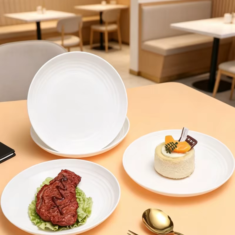 Ensemble de 8 assiettes en PP