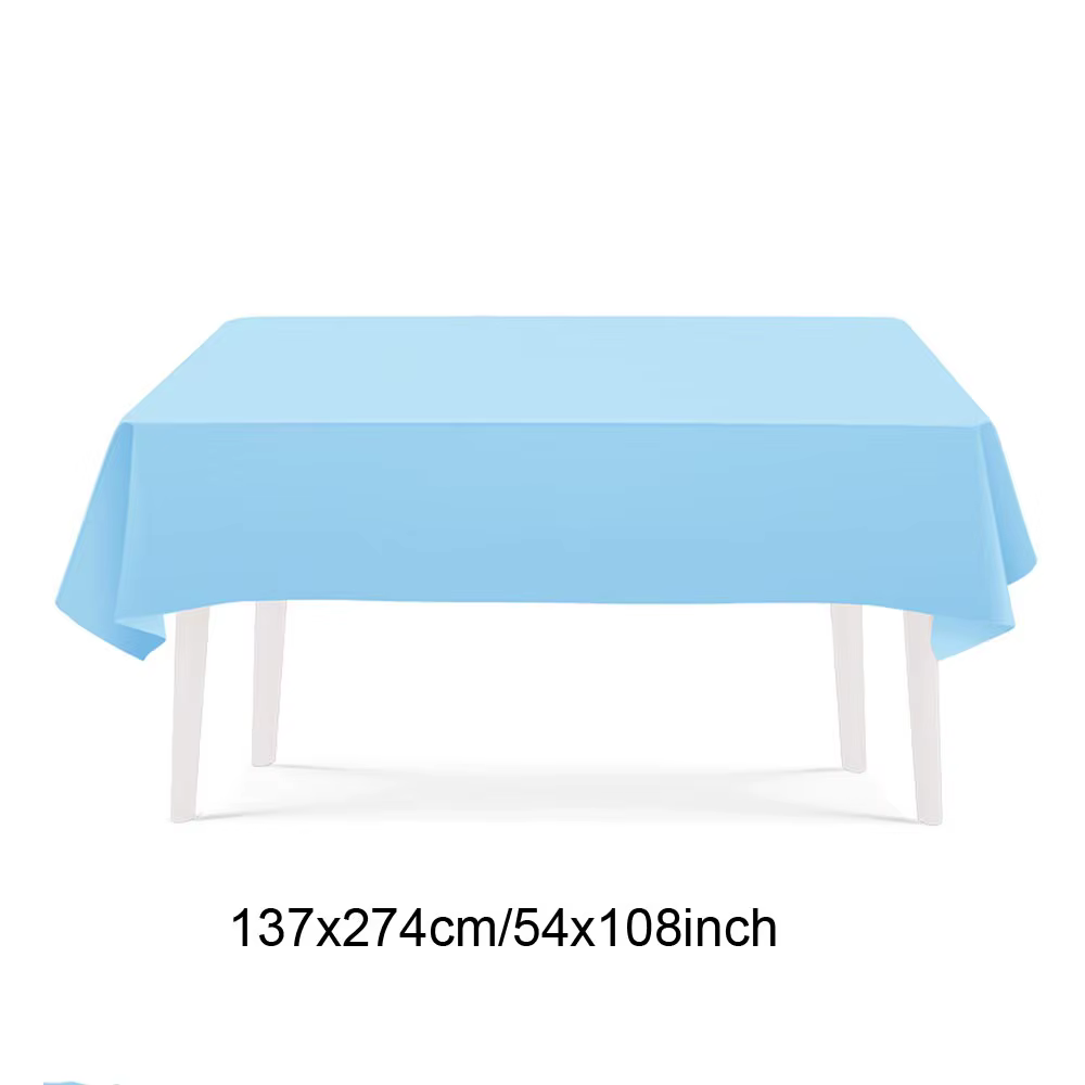 Vaisselle jetable thème bleu clair
