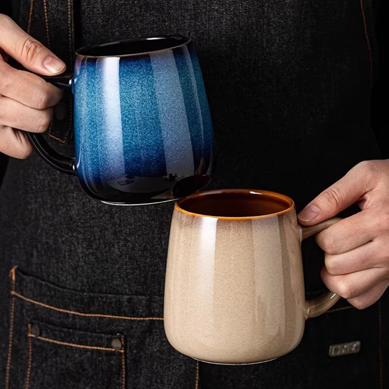 Tasse en céramique de grande capacité pour changement de four
