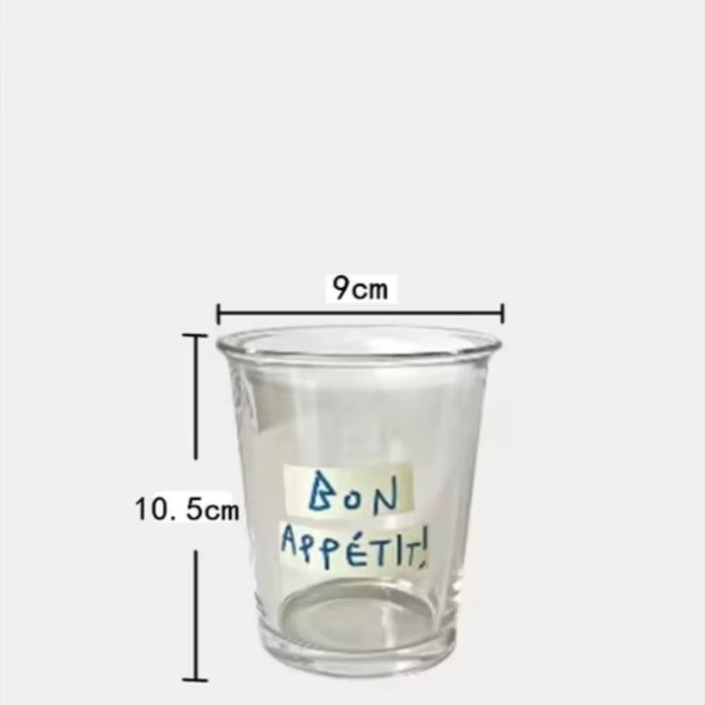 Cadeau tasse en verre Transparent 350ML