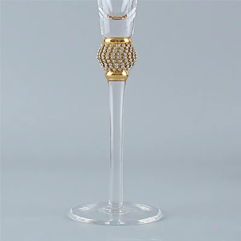 2 pièces/ensemble Phnom Penh verres à Champagne incrusté diamant verre à vin fête de mariage gobelet en cristal