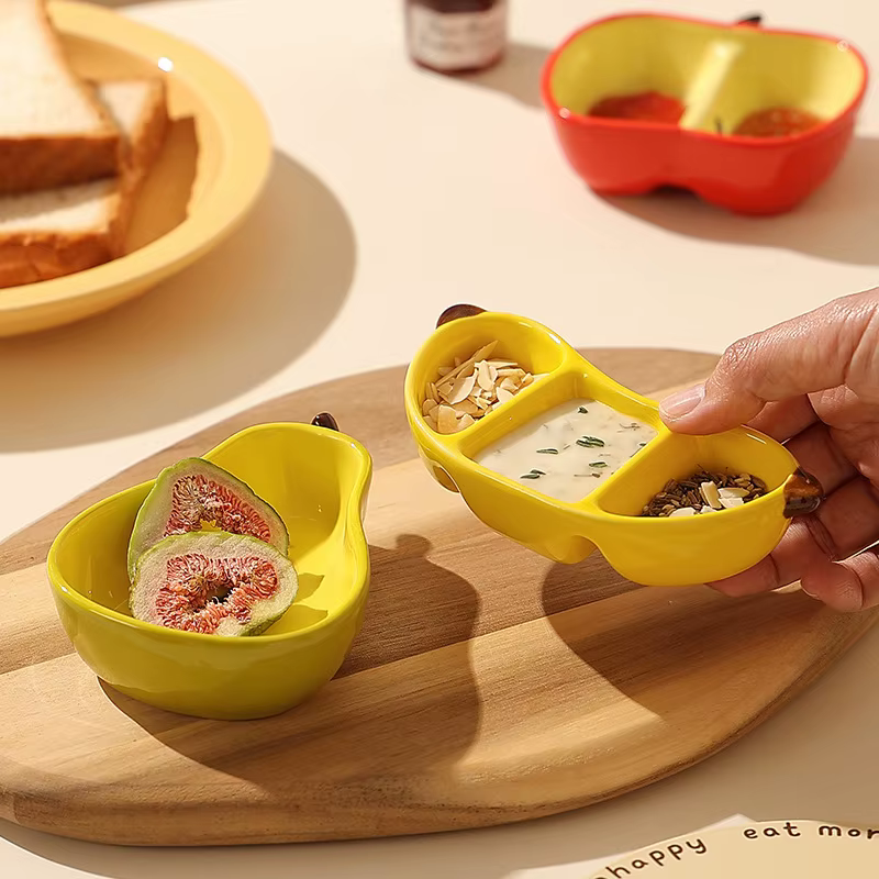 Plat créatif en porcelaine de Style coréen