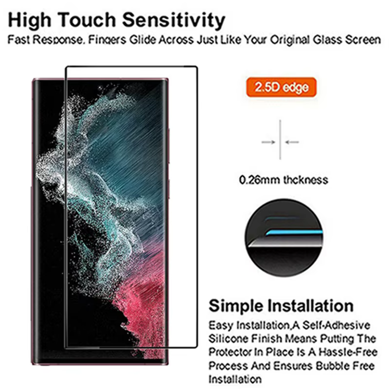 Protecteur d'écran en verre pour Samsung Galaxy, plein écran, verre de protection, Guatemala, S23, S23 Plus Ultra, S23 Ultra