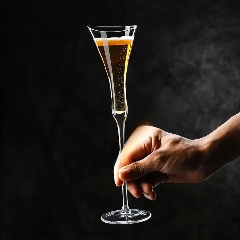 1/2 verres à champagne en cristal