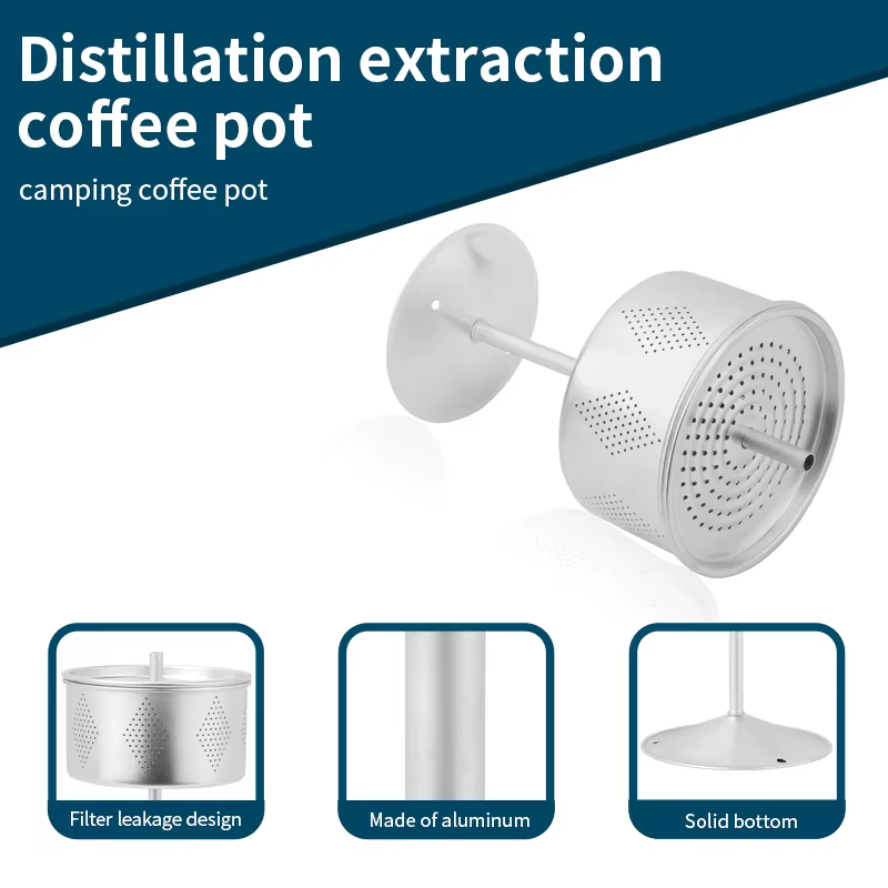 Cafetière à percolateur en acier inoxydable