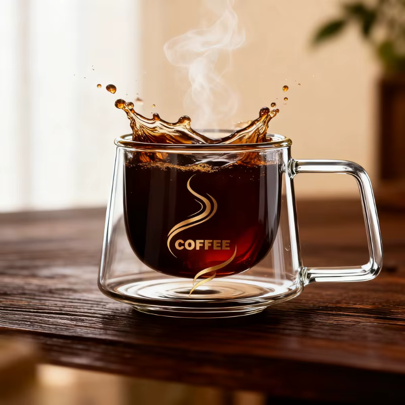 Tasse à café en verre à Double paroi de 200ml