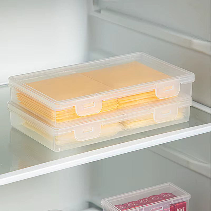 Boîte de rangement de cuisine polyvalente pour tranches de fromage