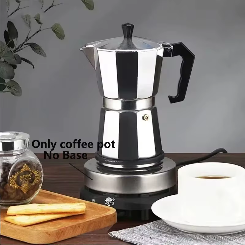 Nouveau Pot Moka en aluminium ménage 50ml-600ml poêle à Latte cafetière classique percolateur à expresso Pot d'extraction de café