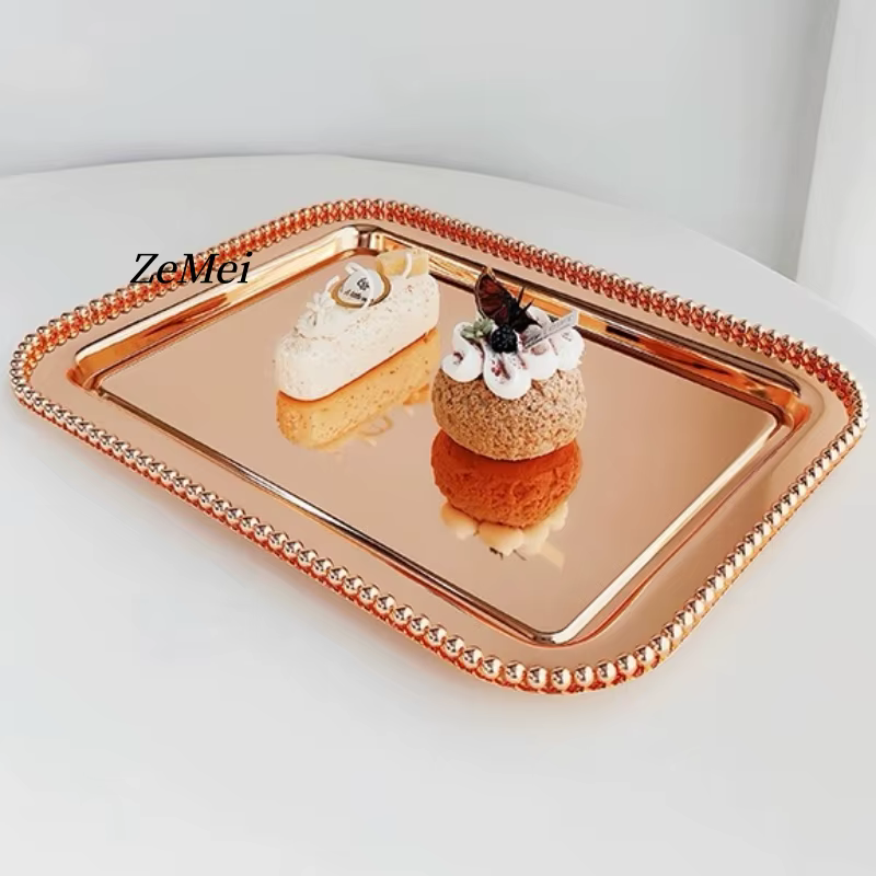 Assiette à fruits carrée de style européen