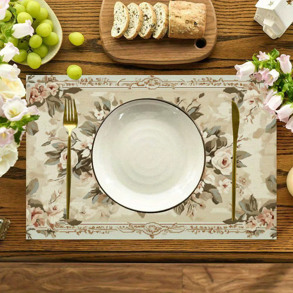 Napperons floraux Shabby Chic