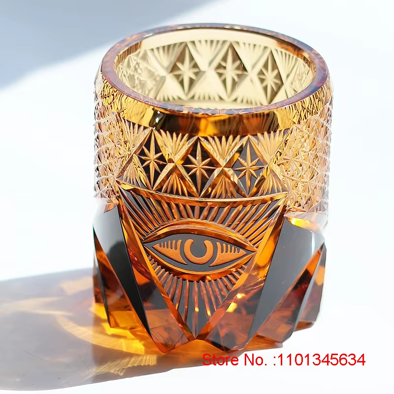 Verre à vin de luxe en cristal Eye Of God