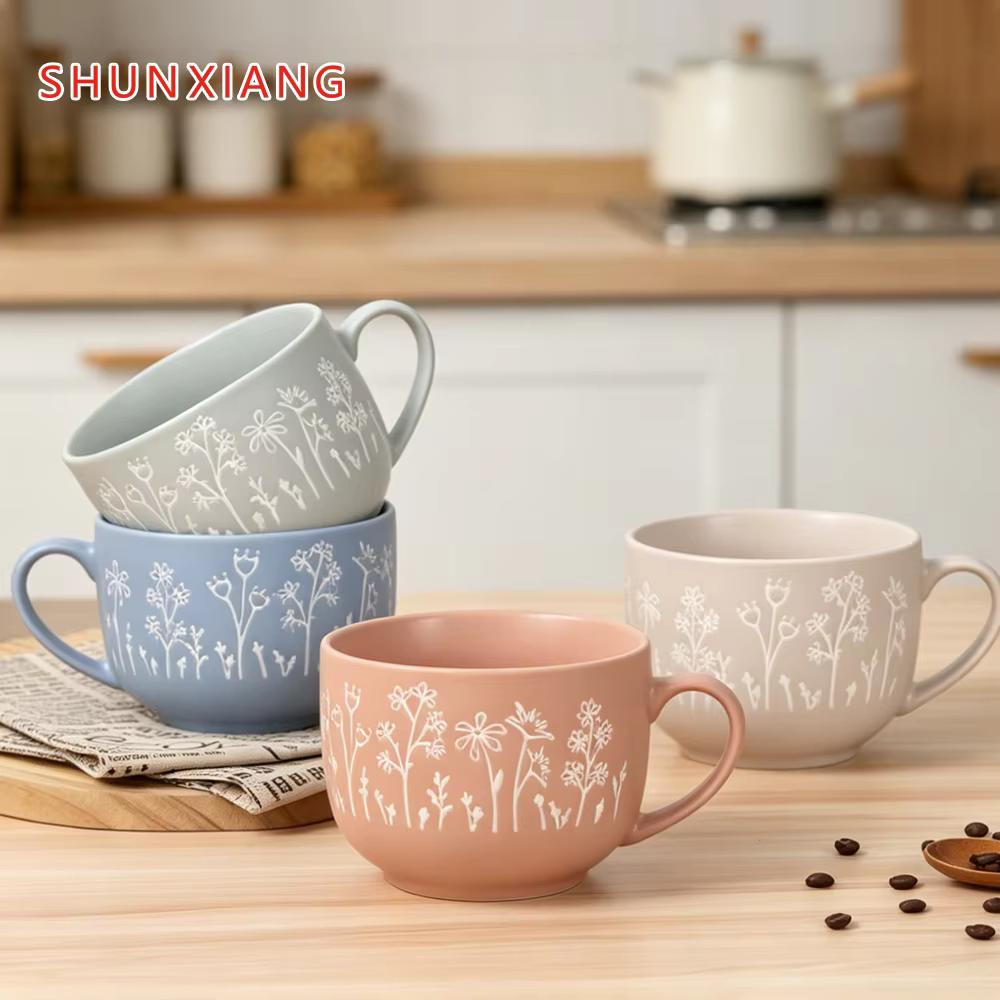 Tasse à café en céramique SHUNXIANG 560ML
