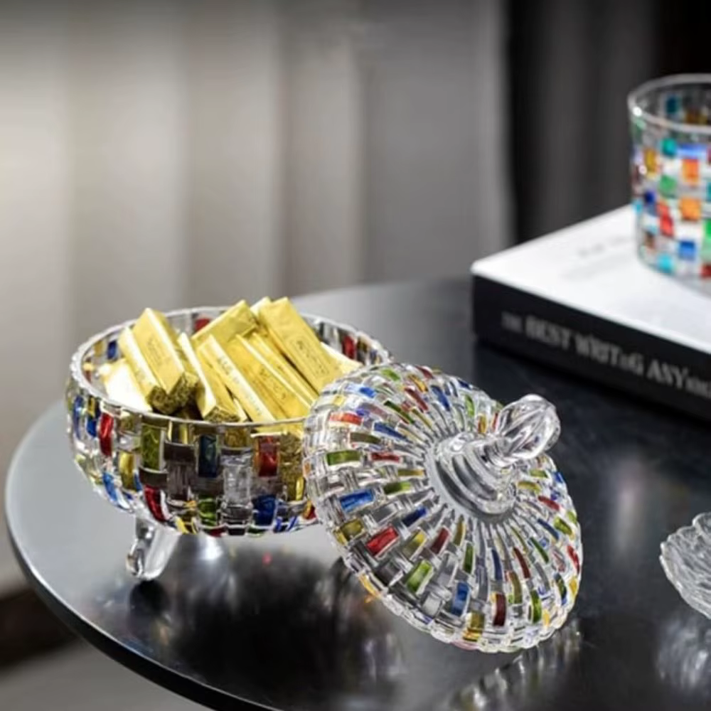 Pot à bonbons en verre de Style européen