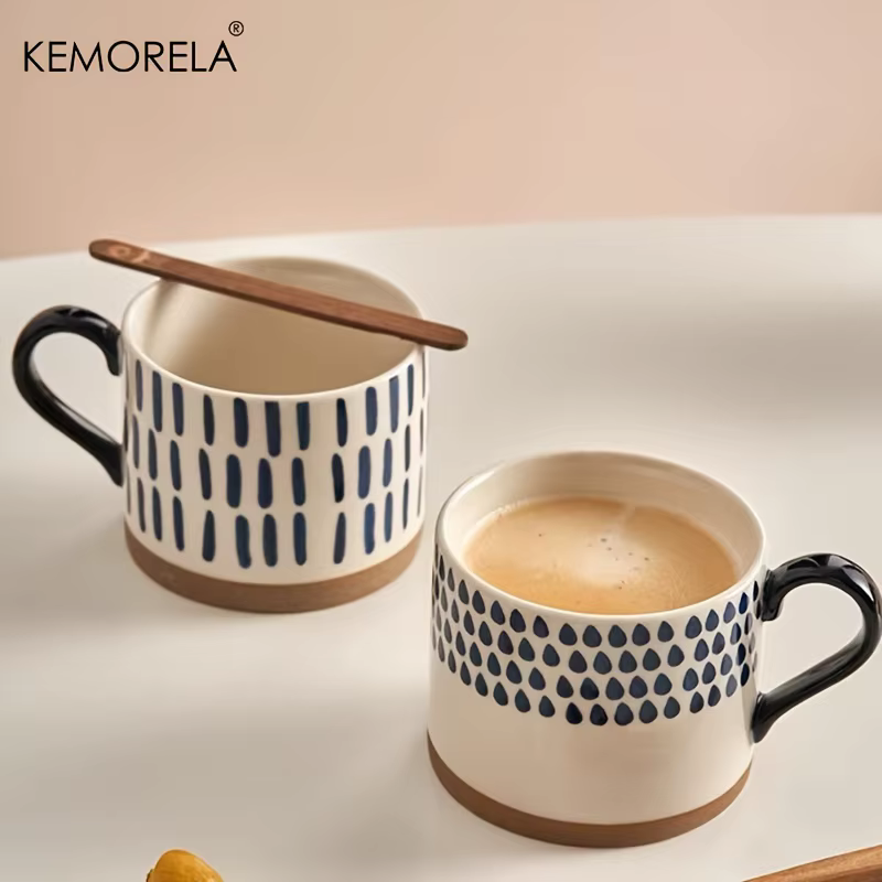 KEMORELA 1 pièces 450ML tasse en céramique nordique café