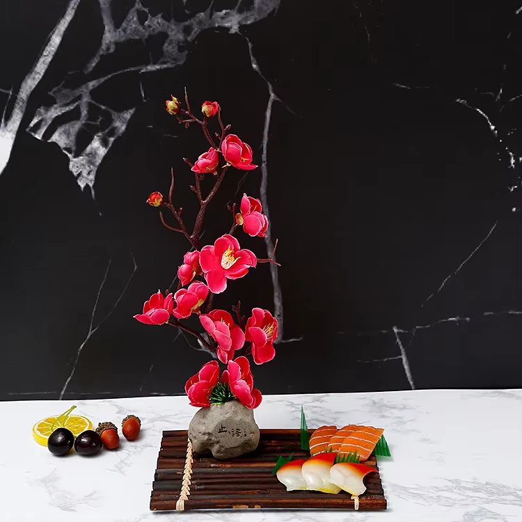 Plateau décoratif de fleurs