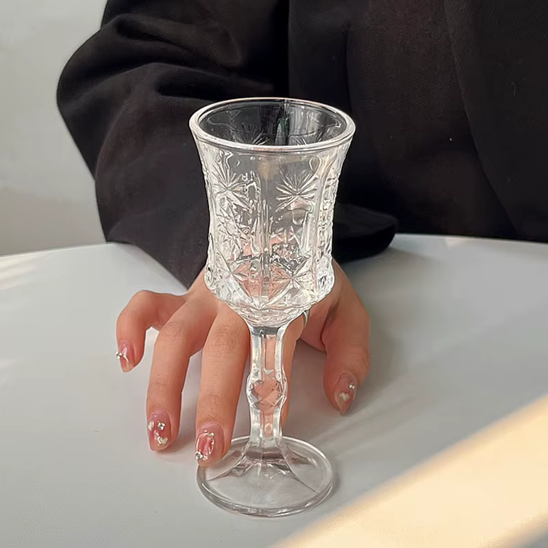 Verre à Champagne sculpté exquis 50ml/100ml