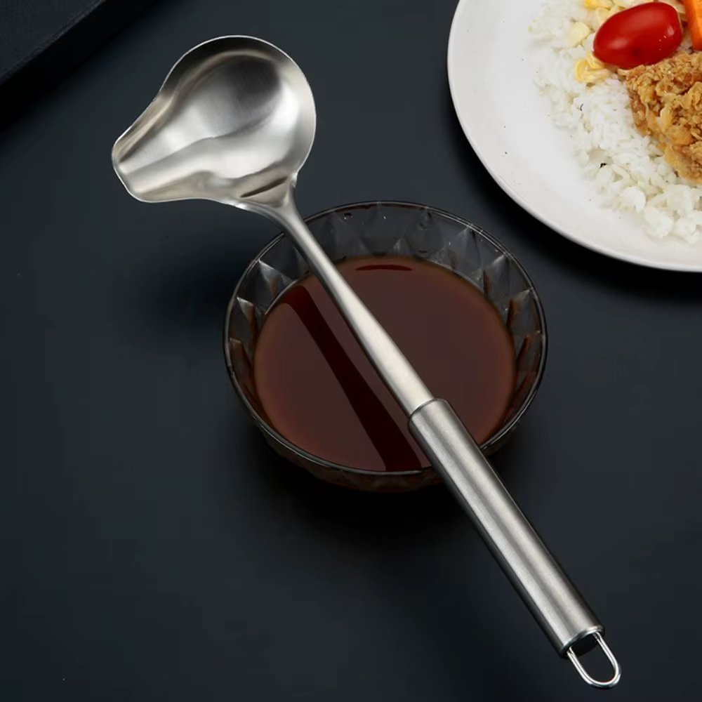 Cuillères à soupe en forme de bouche de canard en acier inoxydable