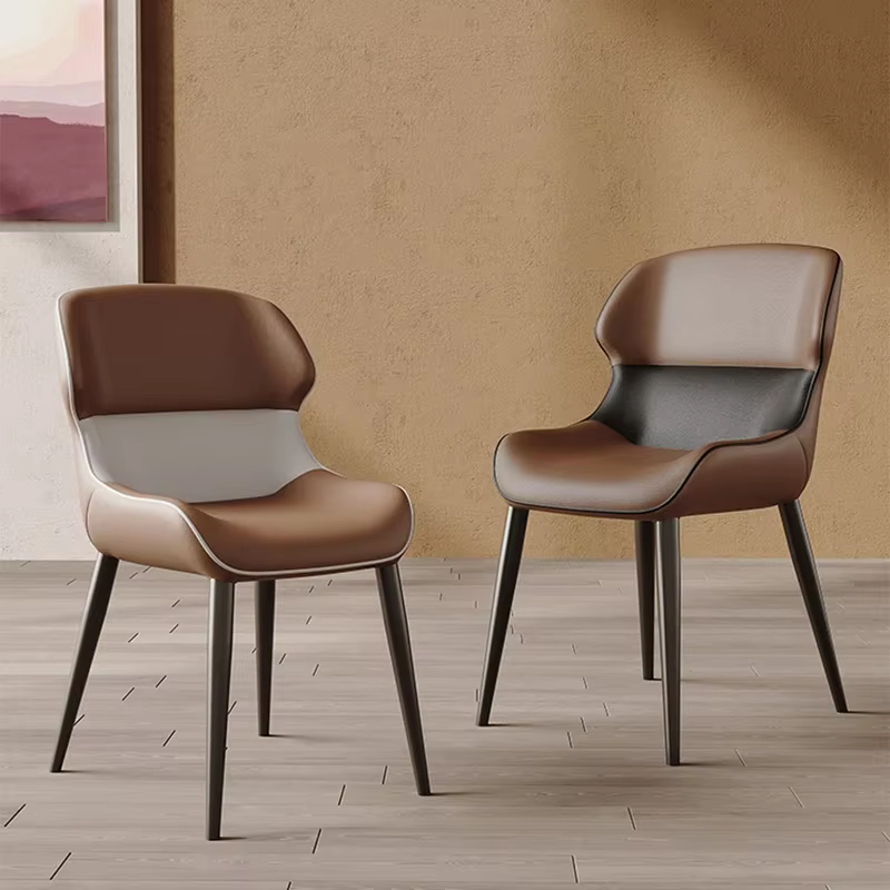 Chaises de salle à manger ergonomiques tendance, chaises de bureau uniques, rustiques, vintage, confortables, chaises de salle à manger ergonomiques, meubles de luxe italiens pour le bureau