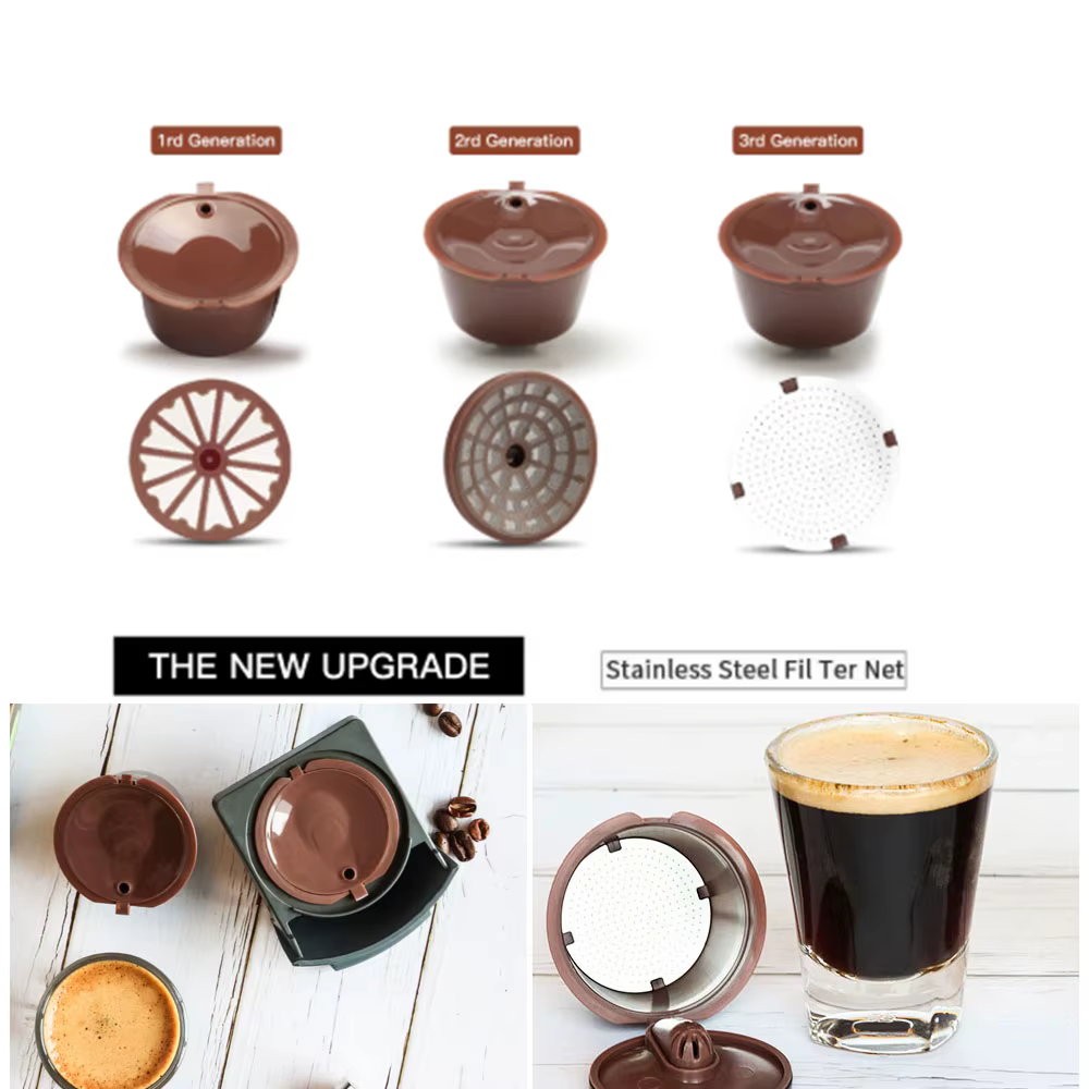 Dosettes de capsules de café réutilisables pour Dolce Gusto