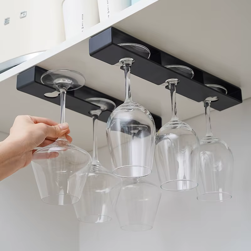 Cintre de verre à vin en plastique Non perforé