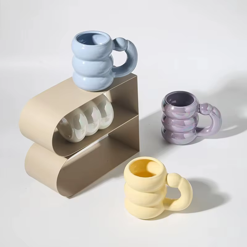 Tasse potelée en céramique de 420ml