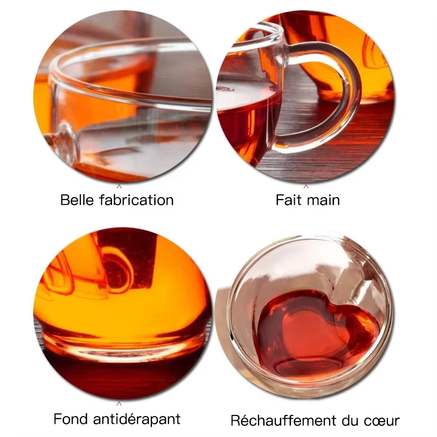 1/2 pièces coeur tasse Couple