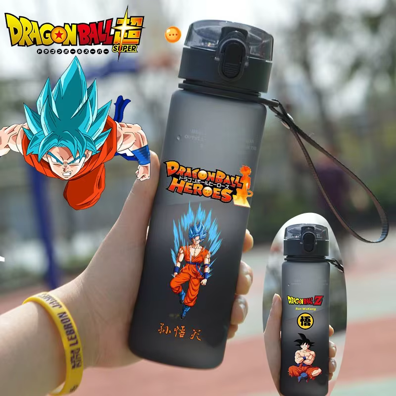 Bouteille d'eau de grande capacité Dragon Ball Son Goku Vegeta