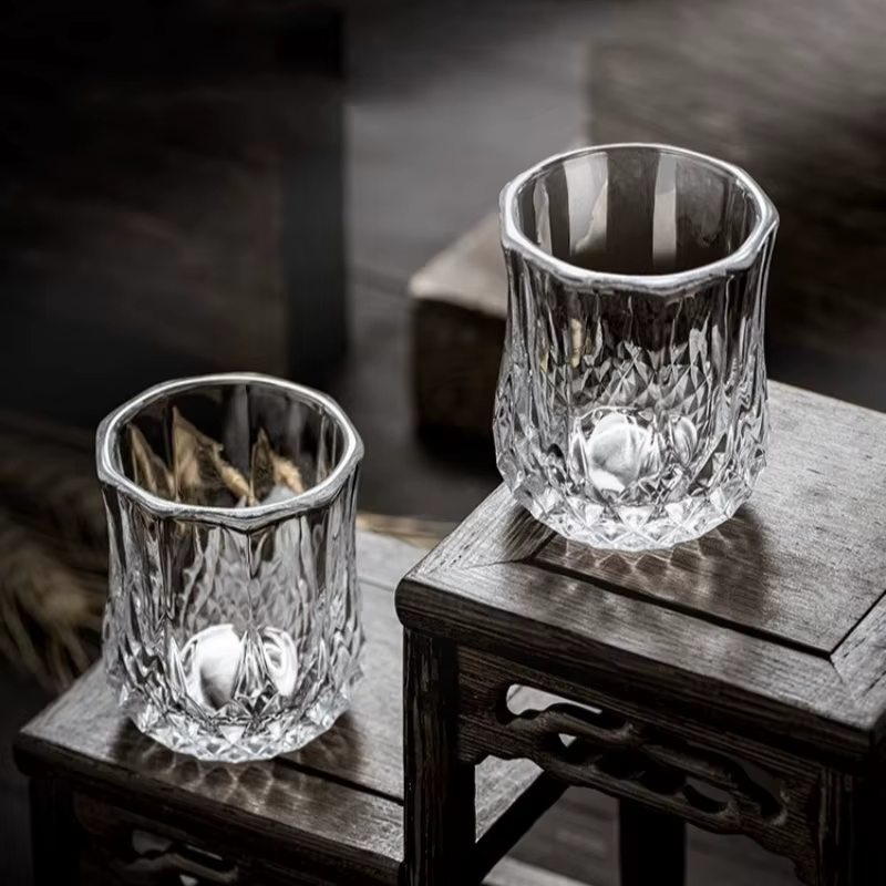 JUSTINLAU 6 pièces/ensemble tasse en verre à whisky rhum Mini