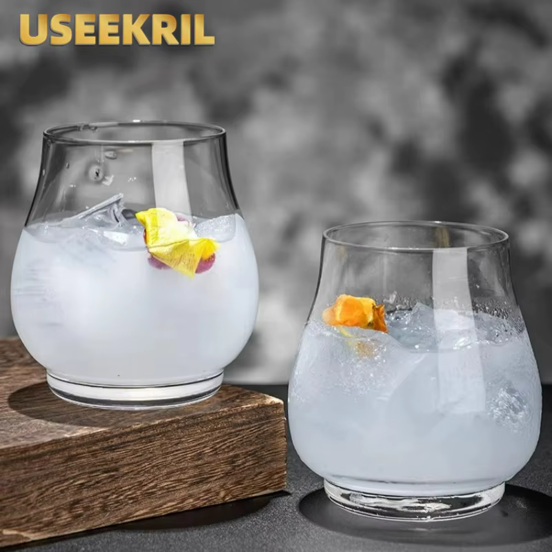 Verres à Cocktail Fermés Créatifs en Verre à Grand Ventre
