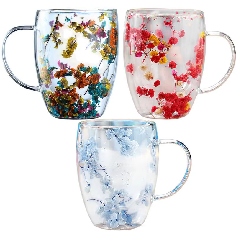 Tasse à café en verre à double paroi