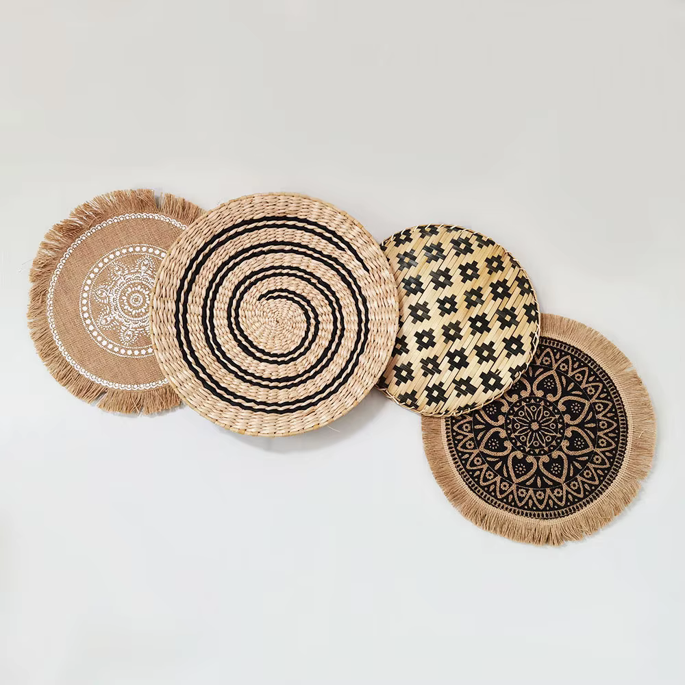 Assiette tissée d'algues de mer